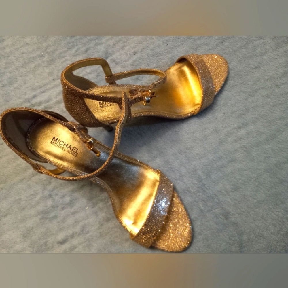 Michael Kors Gold Heels